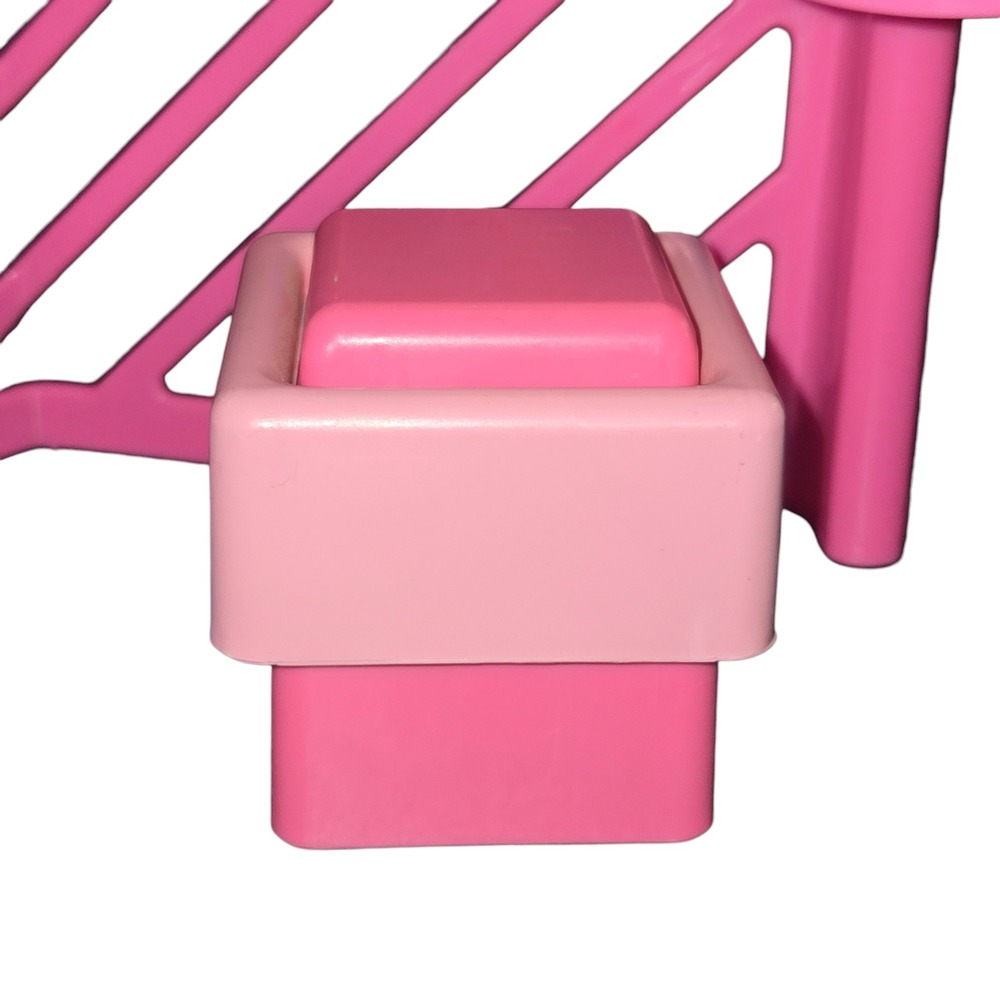 Mattel Barbie Vanity Sink Stool Set Kids Pink Vintage 1977/1987 READ - Picture 8 of 16